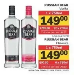 Jumbo RUSSIAN BEAR Vodka offer