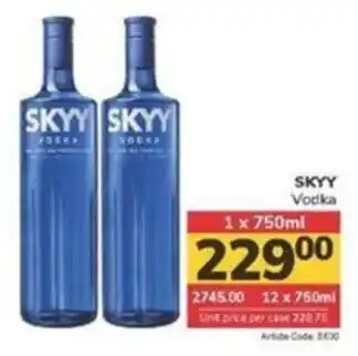 Jumbo SKYY Vodka offer