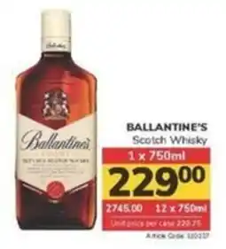 Jumbo BALLANTINE'S Scotch Whisky offer