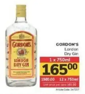 Jumbo GORDON'S London Dry Gin offer