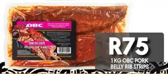 OBC Meat & Chicken Obc pork belly rib strips offer