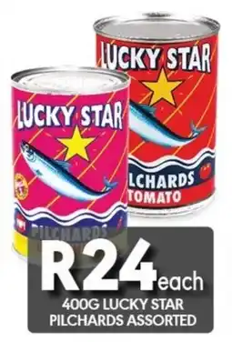 OBC Meat & Chicken Lucky star pilchards assorted offer