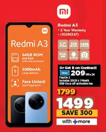 HiFi Corp Redmi A3 offer