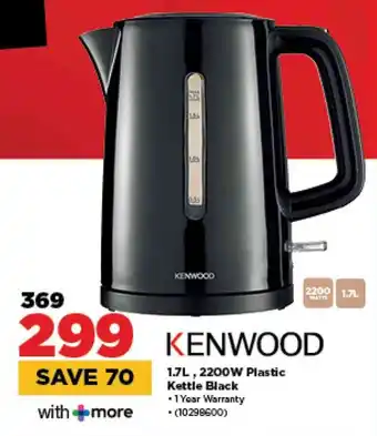 HiFi Corp KENWOOD 2200W Plastic Kettle Black offer