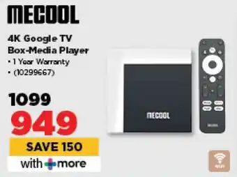 HiFi Corp MECOOL 4K Google TV Box-Media Player offer