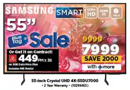 HiFi Corp SAMSUNG 55-inch Crystal UHD 4K-55DU7000 offer