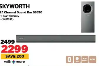 HiFi Corp SKYWORTH 2.1 Channel Sound Bar SS330 offer