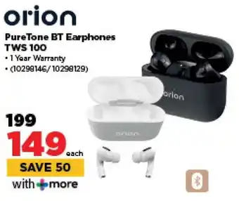 HiFi Corp Orion PureTone BT Earphones TWS 100 offer