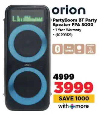 HiFi Corp Orion PartyBoom BT Party Speaker PPA 5000 offer