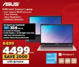 HiFi Corp ASUS E410 Intel Celeron Laptop offer