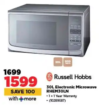 HiFi Corp Russell Hobbs Electronic Microwave RHEM30LN offer