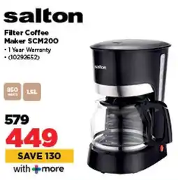 HiFi Corp Salton Filter Coffee Maker SCM200 offer