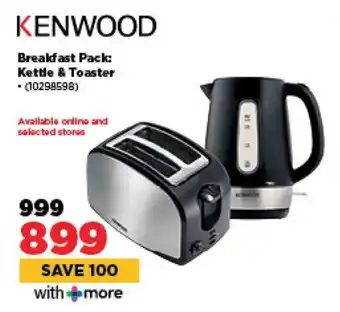 HiFi Corp KENWOOD Breakfast Pack Kettle & Toaster offer