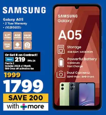 HiFi Corp SAMSUNG Galaxy A05 offer