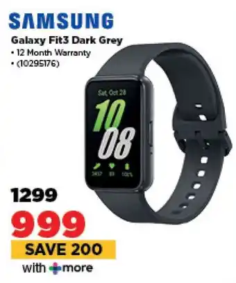 HiFi Corp SAMSUNG Galaxy Fit3 Dark Grey offer