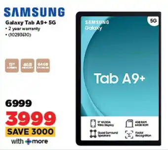 HiFi Corp SAMSUNG Galaxy Tab A9+ 5G offer