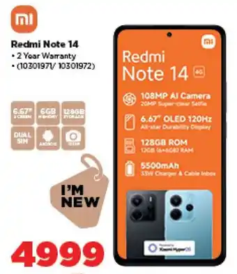 HiFi Corp Redmi Note 14 offer