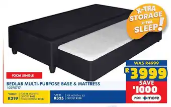 Russells Bedlab multi-purpose base & mattress offer