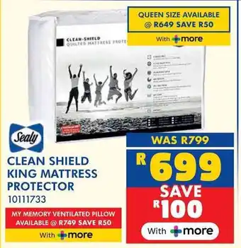 Russells Sealy clean shield king mattress protector offer