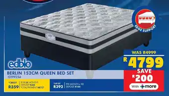 Russells Berlin 152cm queen bed set offer