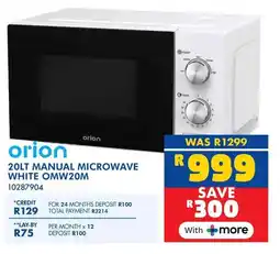 Russells Orion manual microwave offer