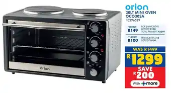 Russells Orion mini oven oco30sa offer