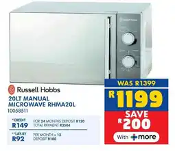 Russells Russell hobbs manual microwave offer