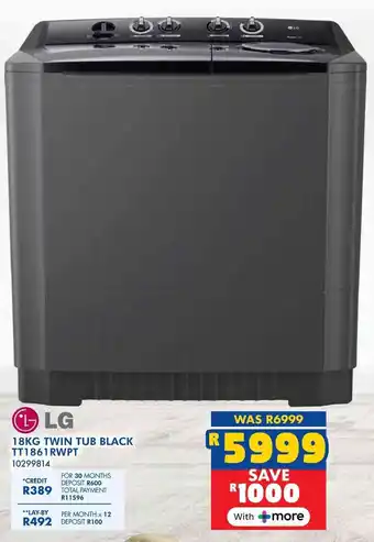 Russells LG twin tub black offer