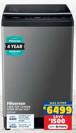 Russells Hisense top loader titan offer