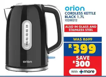 Russells Orion cordless kettle black offer