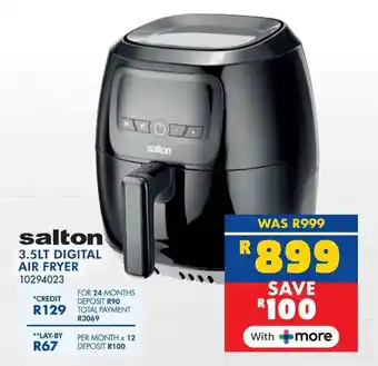 Russells Salton digital air fryer offer