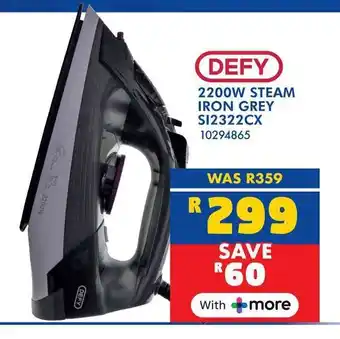 Russells Defy 2200w steam iron grey offer