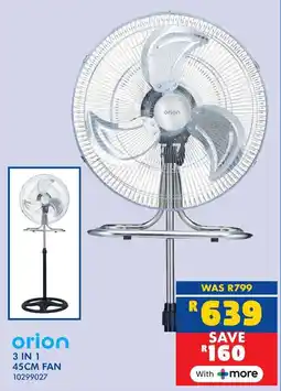 Russells Orion 3 in 1 fan offer