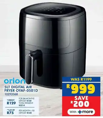 Russells Orion digital air fryer offer