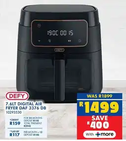 Russells Defy digital air fryer offer