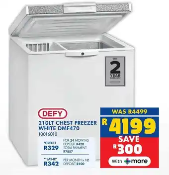 Russells Defy chest freezer white offer