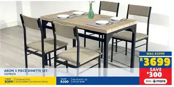 Russells Aron 5 piece dinette set offer