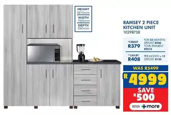 Russells Ramsey 2 piece kitchen unit offer