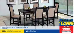 Russells Willow 7 piece dining room suite offer