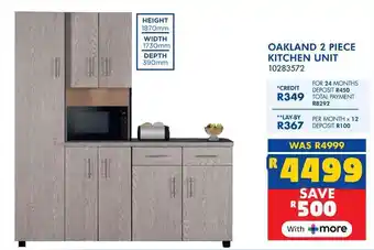 Russells Oakland 2 piece kitchen unit offer