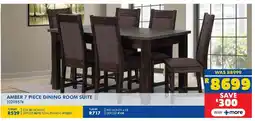 Russells Amber 7 piece dining room suite offer