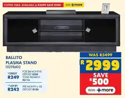 Russells Ballito plasma stand offer