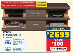 Russells Kenya plasma stand offer