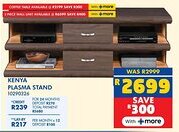 Russells Kenya plasma stand offer