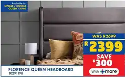 Russells Florence queen headboard offer