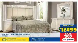 Russells Madrid 2 piece bedroom suite offer