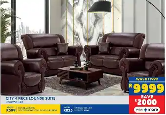 Russells City 4 piece lounge suite offer