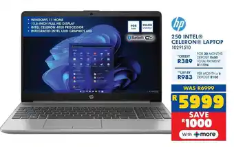 Russells HP 250 intel celeron laptop offer