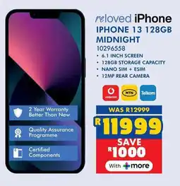 Russells iPhone 13 128GB Midnight offer