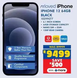 Russells iPhone 12 64GB Black offer